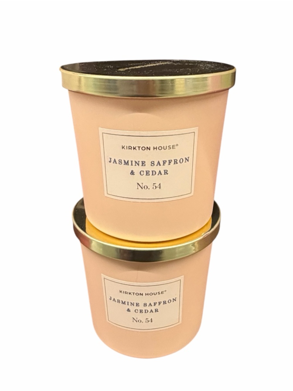 KIRKTON HOUSE Jasmine Saffron & Cedar  Candle Set of 2